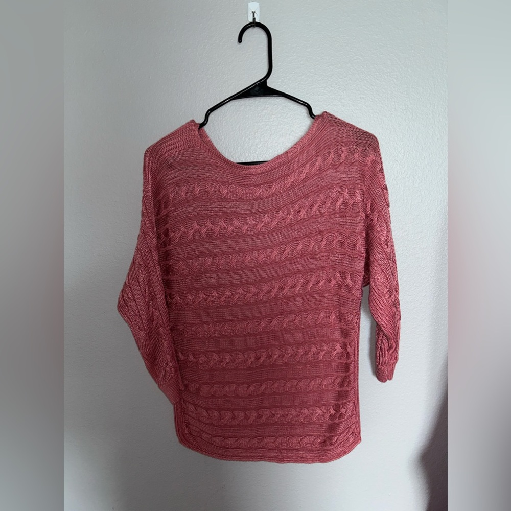 Lauren Ralph Lauren Pink Knit Sweater — FINAL SALE PRICE - Picture 7 of 7